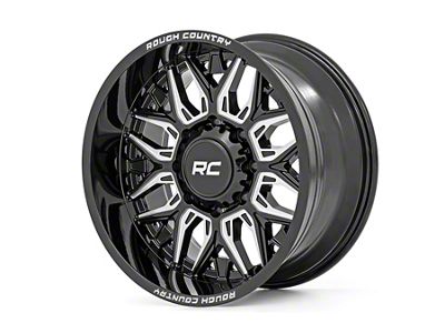Rough Country 86 Series Gloss Black Milled 6-Lug Wheel; 20x10; -18mm Offset (25-26 4Runner)