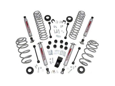 Rough Country 3.25-Inch Suspension Lift Kit with Shocks (03-06 2.4L Jeep Wrangler TJ)
