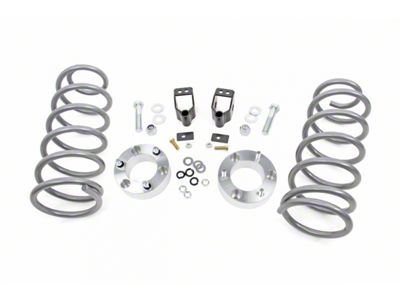 Rough Country 3-Inch Coil Spring Suspension Lift Kit; Aluminum (03-09 4WD 4Runner w/ X-REAS System)