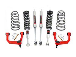 Rough Country Suspension 3-Inch Suspension Lift Kit with M1 Struts and M1 Rear Shocks; Red (10-24 4Runner w/o KDSS or X-REAS System)