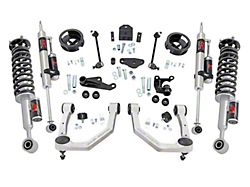 Rough Country Suspension 3.50-Inch Suspension Lift Kit with Upper Control Arms, M1R Reservoir Struts and M1R Reservoir Shocks (25-26 4WD 4Runner w/o AVS System, Excluding Trailhunter, TRD Off-Road, & TRD Pro)