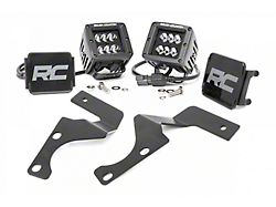 Rough Country Offroad Black Series LED Ditch Light Kit; Flood Beam (10-24 4Runner)
