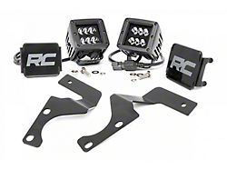 Rough Country Suspension Black Series LED Ditch Light Kit; Spot Beam (10-24 4Runner)