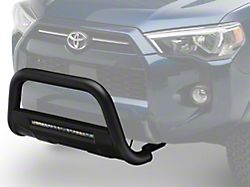 Rough Country Bull Bar with 20-Inch Black Series LED Light Bar; Black (10-24 4Runner w/o Adaptive Cruise Control)