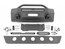 Rough Country Hybrid Front Bumper with 20-Inch Black Series White DRL LED Light Bar (14-24 4Runner, Excluding Limited)