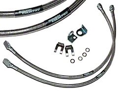 Rough Country Front Stainless Steel Brakelines for 4 to 6-Inch Lift (87-06 Jeep Wrangler YJ & TJ)