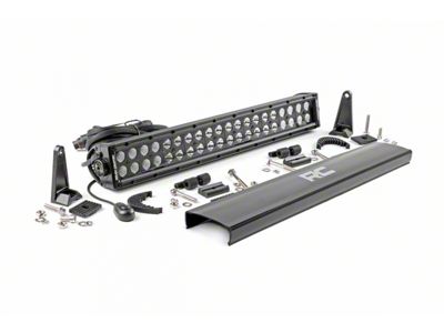 Rough Country 20-Inch Black Series Dual Row LED Light Bar; Flood/Spot Combo Beam (Universal; Some Adaptation May Be Required)