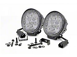 Rough Country Offroad 4-Inch LED Round Lights; Spot Beam (Universal; Some Adaptation May Be Required)