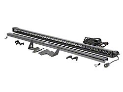 Rough Country Suspension 50-Inch Black Series Single Row LED Light Bar with Windshield Mounting Brackets (21-25 Bronco w/o Factory Roof Rack)