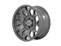 Rough Country 77 Series Gunmetal Gray 6-Lug Wheel; 20x9; 0mm Offset (21-26 Bronco, Excluding Raptor)