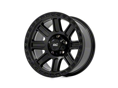Rough Country 84 Series Gloss Black 6-Lug Wheel; 17x8.5; 0mm Offset (21-25 Bronco, Excluding Raptor)