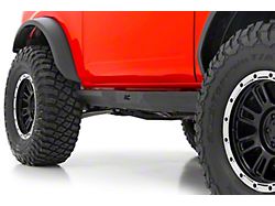 Rough Country Heavy Duty Rock Sliders; Flat Black (21-25 Bronco 2-Door)