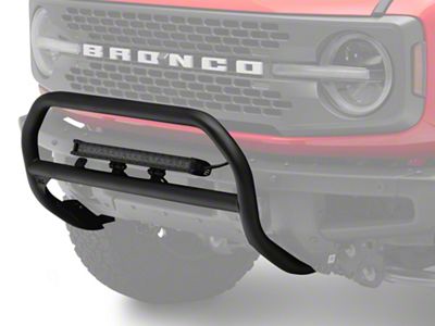 Rough Country Nudge Bar with 20-Inch Black Series White DRL LED Light Bar (21-25 Bronco w/ Modular Front Bumper)