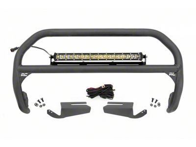 Rough Country Nudge Bar with 20-Inch Chrome Series LED Light Bar (21-25 Bronco w/ Modular Front Bumper)