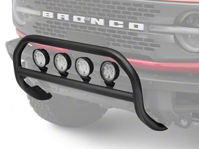 Rough Country Nudge Bar with 4-Inch Round LED Lights (21-25 Bronco w/ Modular Front Bumper)