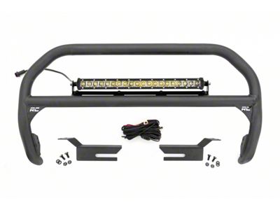 Rough Country Nudge Bar with 20-Inch Chrome Series LED Light Bar (21-25 Bronco w/ Factory Plastic Bumper)