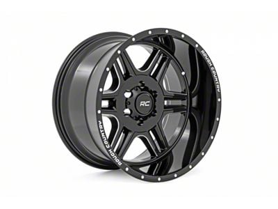 Rough Country 92 Series Gloss Black 6-Lug Wheel; 18x9; 0mm Offset (21-25 Bronco, Excluding Raptor)