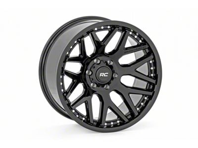 Rough Country 95 Series Gloss Black 6-Lug Wheel; 20x10; -19mm Offset (22-25 Bronco Raptor)