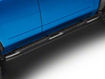 Rough Country Oval Nerf Side Step Bars; Black (21-25 Bronco 4-Door)