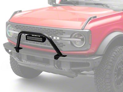 Rough Country Safari Bar Kit with 12-Inch Black Series Dual Row LED Light Bar (21-25 Bronco w/ Modular Front Bumper)