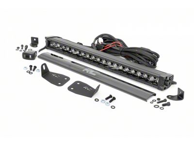 Rough Country 20-Inch Black Series White DRL LED Bumper Kit (21-25 Bronco Sport w/o Adaptive Cruise Control)