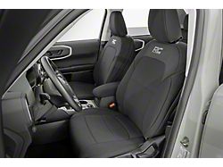 Rough Country Neoprene Front and Rear Seat Covers; Black (21-25 Bronco Sport)