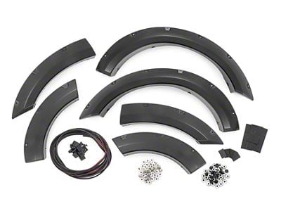 Rough Country Pocket Fender Flares; Iconic Silver (21-25 Bronco Sport)