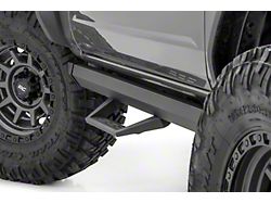 Rough Country SRL2 ADJ Aluminum Side Step Bars; Black (21-25 Bronco 2-Door)