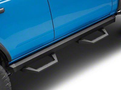 Rough Country SRX2 Adjustable Aluminum Side Step Bars; Textured Black (21-25 Bronco 4-Door)