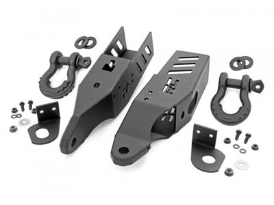 Rough Country Tow Hook Mounting Brackets with D-Ring Shackles (21-25 Bronco)