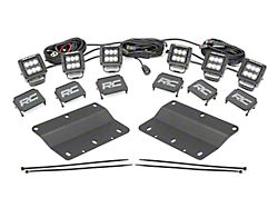 Rough Country Suspension Triple LED Fog Light Kit; Spot/Flood Beam (21-25 Bronco w/ Modular Front Bumper)