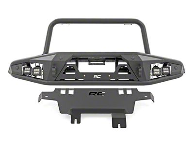Rough Country Tubular Winch Front Bumper without Winch Plate; Satin Black (21-25 Bronco)