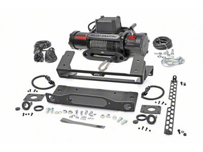 Rough Country Winch Mount with PRO12000S Winch (21-25 Bronco w/ Modular Front Bumper)