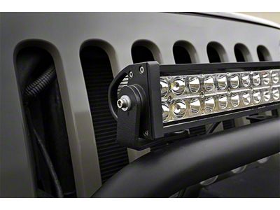 Rough Country 20-Inch LED Light Bar Bumper Hoop Mounting Brackets (84-01 Jeep Cherokee XJ)