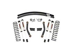Rough Country Suspension 3-Inch Series II Suspension Lift Kit with Add-A-Leafs and V2 Monotube Shocks (84-01 Jeep Cherokee XJ w/o AX5 Transmission)