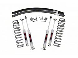 Rough Country Suspension 3-Inch Suspension Lift Kit with Add-A-Leafs and Preminum N3 Shocks (84-01 Jeep Cherokee XJ w/o AX5 Transmission)