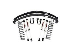 Rough Country Suspension 3-Inch Suspension Lift Kit with Leaf Springs and V2 Monotube Shocks (84-01 Jeep Cherokee XJ w/o AX5 Transmission)