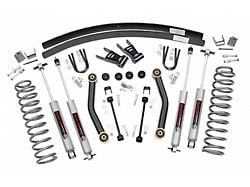 Rough Country Suspension 4.50-Inch Suspension Lift Kit with Add-A-Leafs and Preminum N3 Shocks (84-01 Jeep Cherokee XJ w/o AX5 Transmission)