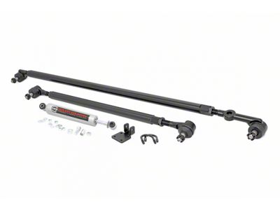 Rough Country HD Steering Upgrade Kit with Steering Stabilizer for 4+ Inch Lift (84-01 Jeep Cherokee XJ)