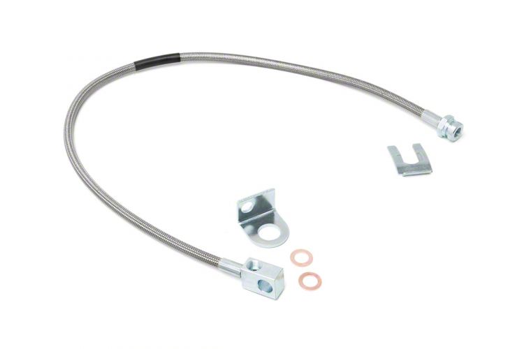 Rough Country Jeep Cherokee Rear Extended Stainless Steel Brake Line