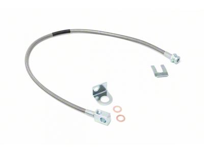 Rough Country Rear Extended Stainless Steel Brake Line for 4 to 6-Inch Lift (84-01 Jeep Cherokee XJ)