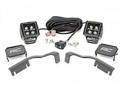 Rough Country Offroad Black Series White DRL LED Ditch Light Kit; Spot Beam (22-26 Frontier)