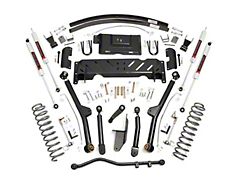 Rough Country Suspension 4.50-Inch Long Arm Suspension Lift Kit with Rear Add-A-Leafs and M1 Monotube Shocks (84-01 Jeep Cherokee XJ w/ NP231 Transfer Case)