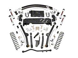 Rough Country Suspension 4.50-Inch Long Arm Suspension Lift Kit with Rear Add-A-Leafs and V2 Monotube Shocks (84-01 Jeep Cherokee XJ w/ NP231 Transfer Case)
