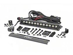 Rough Country 12-Inch Black Series Single Row Cool White DRL LED Light Bar; Spot Beam (Universal; Some Adaptation May Be Required)