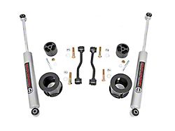 Rough Country Suspension 2.50-Inch Front Leveling Kit with Premium N3 Shocks (20-26 Jeep Gladiator JT, Excluding Mojave)