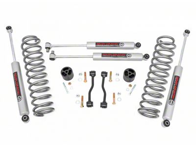 Rough Country 2.50-Inch Coil Spring Leveling Kit with Premium N3 Shocks (20-25 3.6L Jeep Gladiator JT)