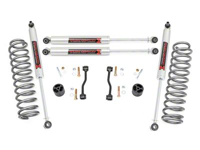 Rough Country 2.50-Inch Coil Spring Leveling Kit with M1 Monotube Shocks (20-25 3.6L Jeep Gladiator JT)