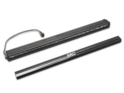 Rough Country 30-Inch Black Series LED Light Bar with Hood Mounting Brackets (20-25 Jeep Gladiator JT)
