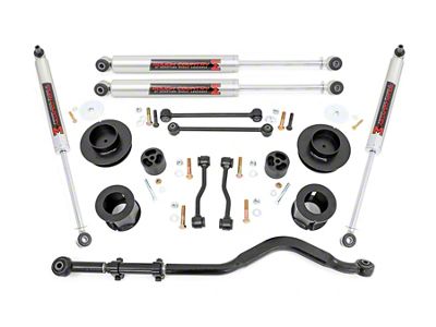 Rough Country 3.50-Inch Coil Spring Spacer Lift Kit with M1 Monotube Shocks (24-25 Jeep Gladiator JT)